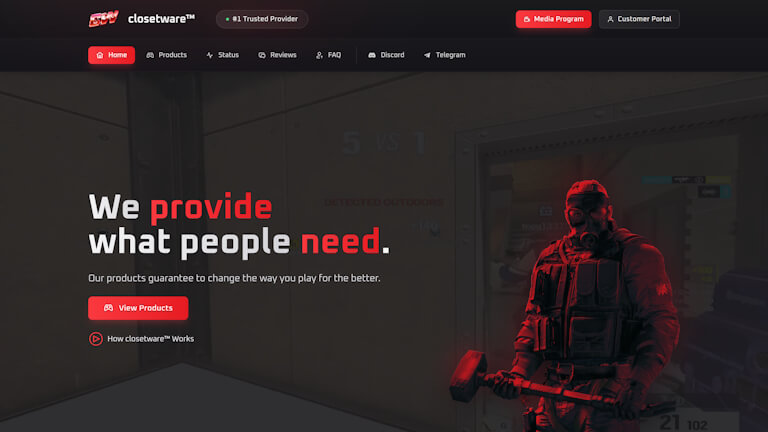 Closetware website screenshot