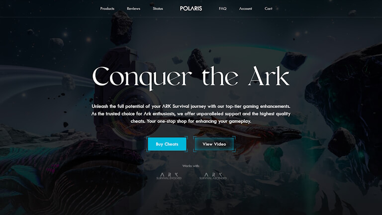 Polaris website screenshot