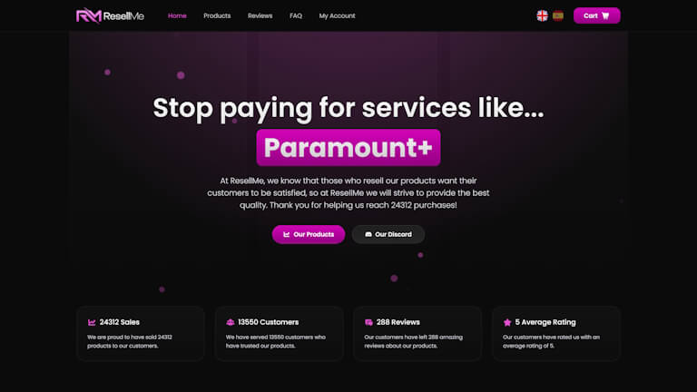 ResellMe website screenshot